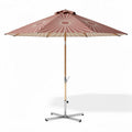 Parasol ogrodowy 200 x 200 x 250cm z materiału polyesterowego w kolorze różowym